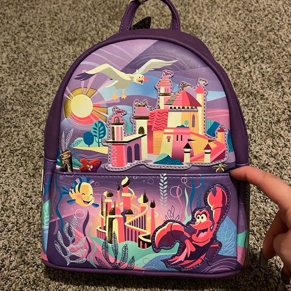 Loungefly Handbags - Loungefly Little Mermaid Castle Backpack